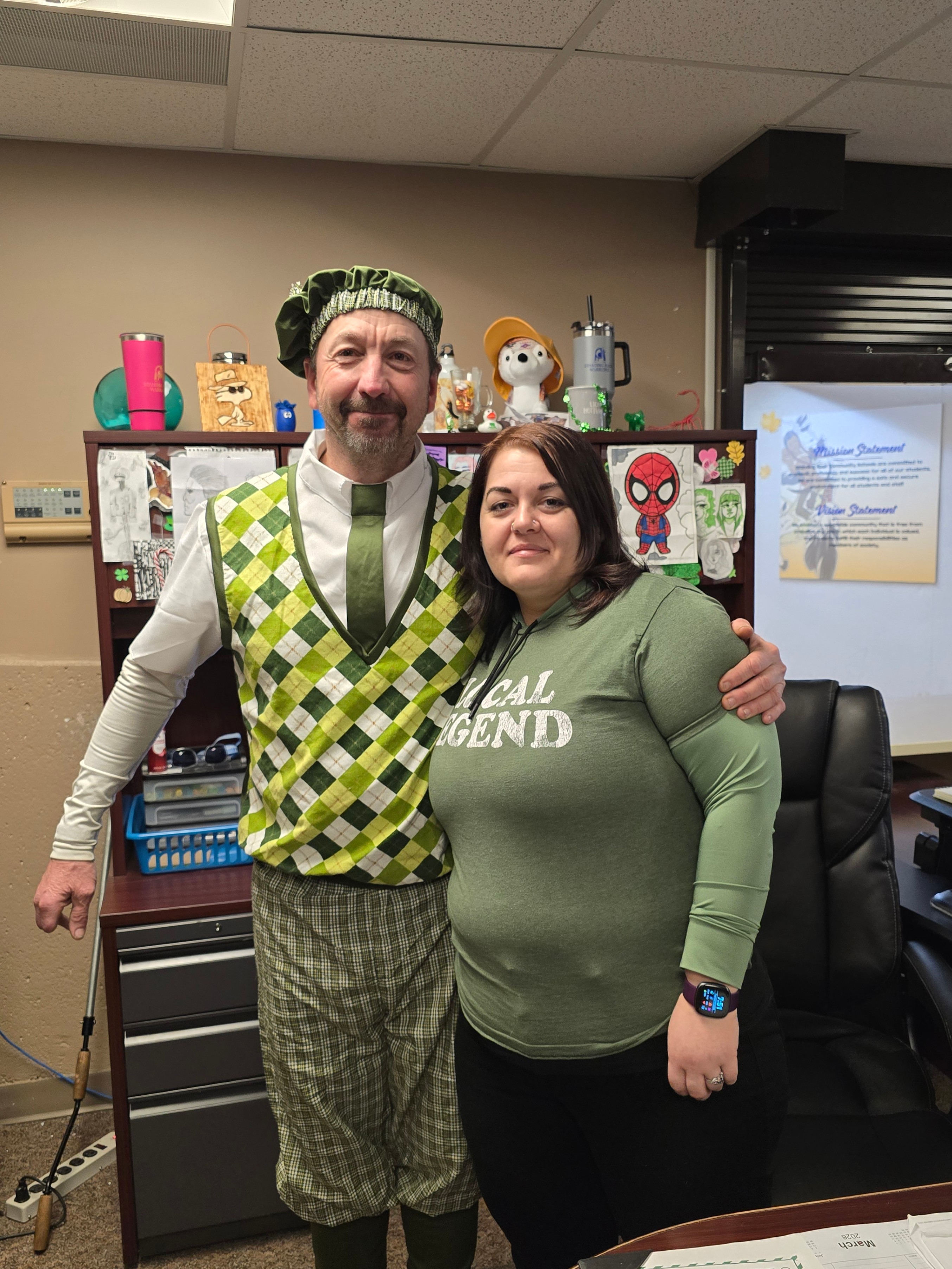 SRCS Staff celebrate St. Patrick's Day 